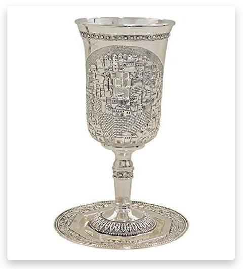 Art Judaica Prophet Elijah's Cup Wine Goblet