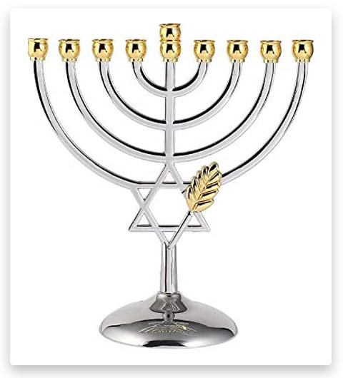 BRTAGG Hanukkah Menorah Silverplated