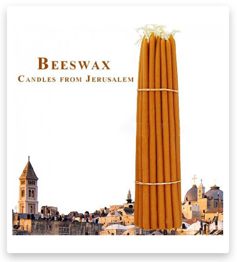 All Natural Beeswax Long Chanukah Candles Hand Made set of 45: Israel Book  Shop