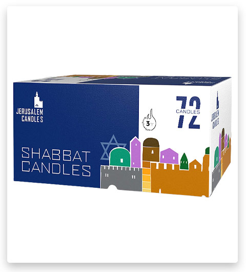 Jerusalem Candles Traditional Shabbat Candles