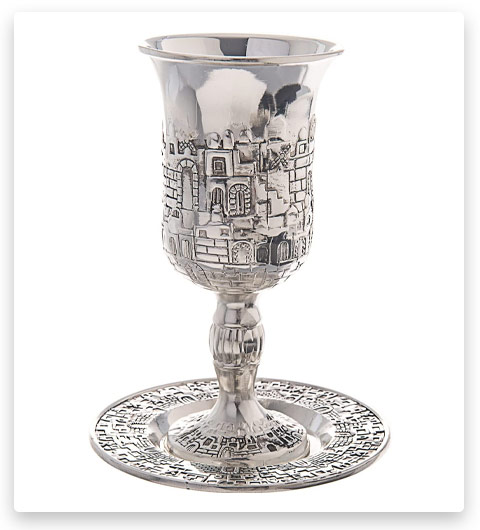 Legacy Judaica 818 Silver Plated Kiddush Cup