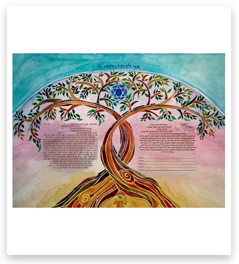 Amit Judaica Art Custom Ketubah Jewish