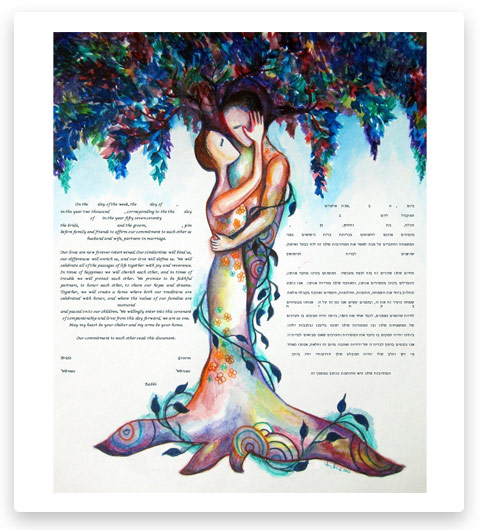 Anna Abramzon Studio Love Tree 3 Ketubah Jewish