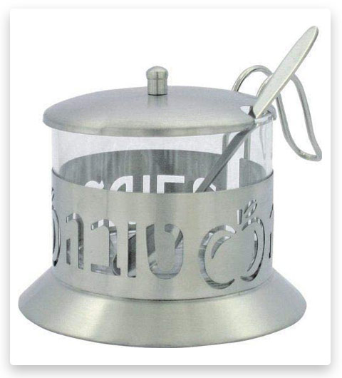 Art Judaica Stainless Steel Honey Dish