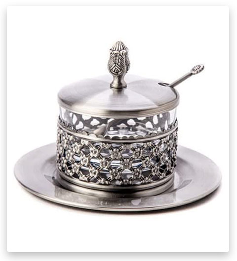 Judaica Rosh Hashanah Jewish Honey Dish