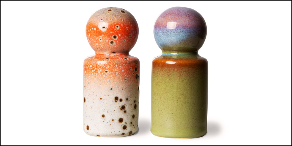Salt and Pepper Shakers and Dishes